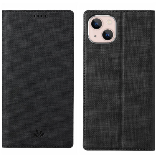 For iPhone 15 ViLi DMX Series Shockproof TPU + PU Leather Magnetic Attraction Horizontal Flip Case(Black) - iPhone 15 Cases by ViLi | Online Shopping UK | buy2fix