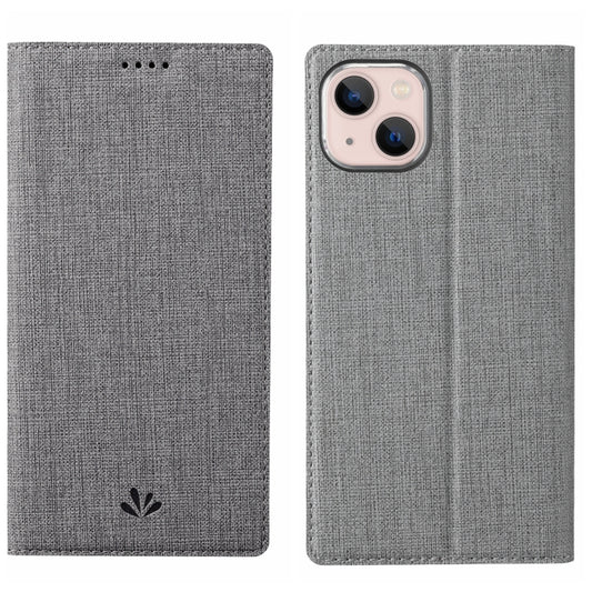 For iPhone 15 ViLi DMX Series Shockproof TPU + PU Leather Magnetic Attraction Horizontal Flip Case(Grey) - iPhone 15 Cases by ViLi | Online Shopping UK | buy2fix