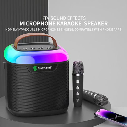 New RiXing NR8805 TWS Portable Smart Bluetooth Speaker with RGB Lighting(Blue) - Desktop Speaker by NewRixing | Online Shopping UK | buy2fix