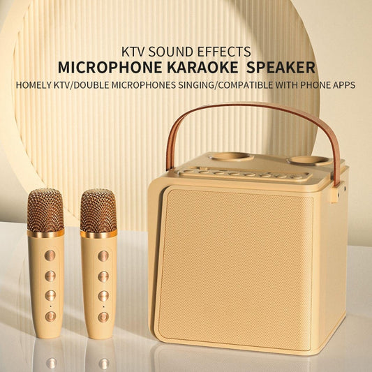 New RiXing NR8807 TWS Portable Handheld Noise Reduction Smart Wireless Bluetooth Speaker(Beige) - Desktop Speaker by NewRixing | Online Shopping UK | buy2fix