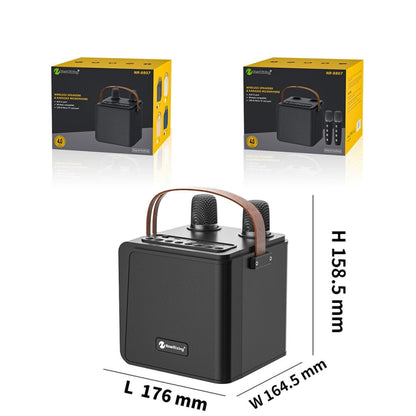 New RiXing NR8807 TWS Portable Handheld Noise Reduction Smart Wireless Bluetooth Speaker(Beige) - Desktop Speaker by NewRixing | Online Shopping UK | buy2fix