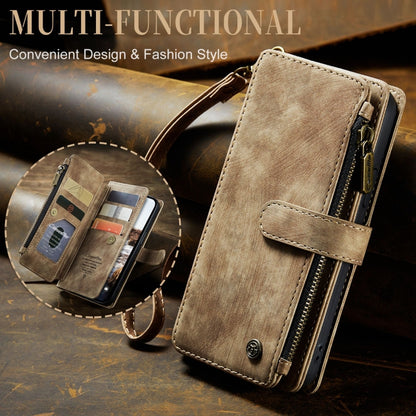 For iPhone 15 CaseMe C30 Multifunctional Leather Phone Case(Brown) - iPhone 15 Cases by CaseMe | Online Shopping UK | buy2fix