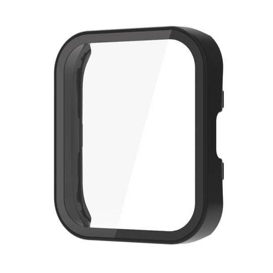 For Amazfit Bip 5 PC + Tempered Film Integrated Watch Protective Case(Black)