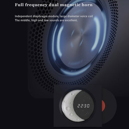 X09 Moon Clock Bluetooth Speaker Desktop Smart Wireless Speaker(Pink) - Desktop Speaker by buy2fix | Online Shopping UK | buy2fix