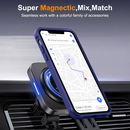 For iPhone 11 MagSafe Magnetic Rotating Holder Phone Case(Klein Blue) by buy2fix