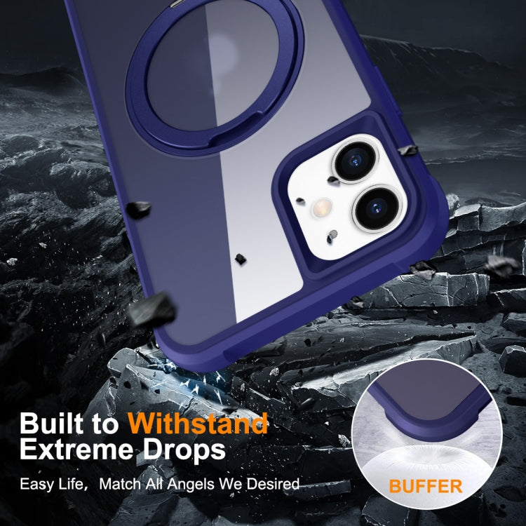 For iPhone 11 MagSafe Magnetic Rotating Holder Phone Case(Klein Blue) by buy2fix