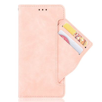 For iPhone 16 Pro Skin Feel Calf Texture Card Slots Leather Phone Case(Pink) by buy2fix