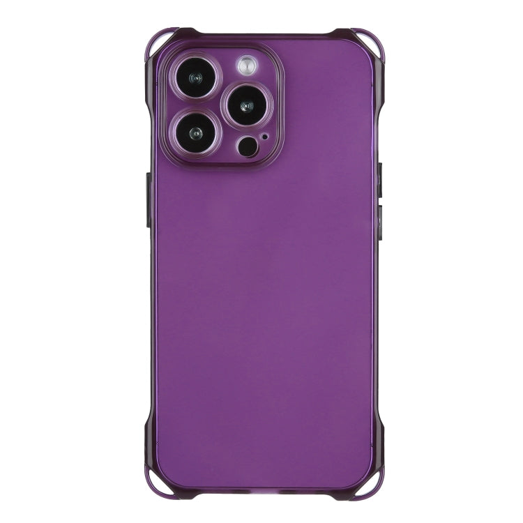 For iPhone 16 Pro Max Four-corner Shockproof TPU Phone Case(Purple) by buy2fix