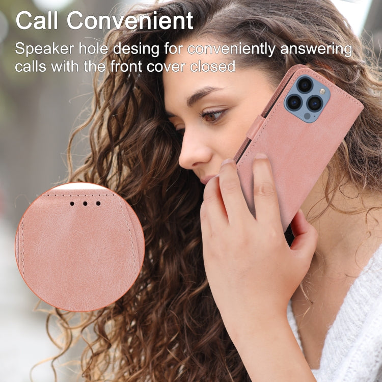 For iPhone 16 Pro Oil Skin Zipper Wallet Leather Phone Case(Pink) by buy2fix