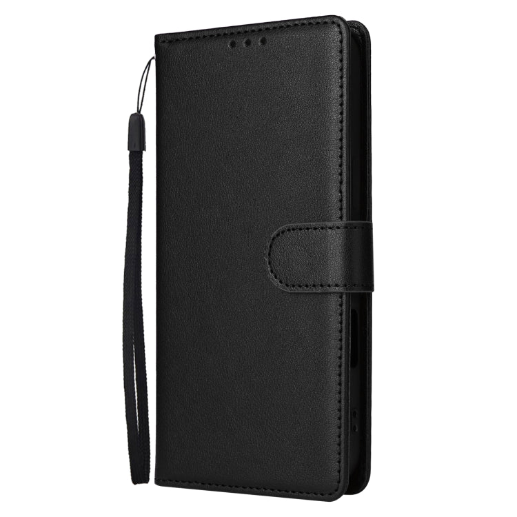 For iPhone 16 Plus 3-Card Slots Multifunctional Leather Phone Case(Black) - iPhone 16 Plus Cases by buy2fix | Online Shopping UK | buy2fix