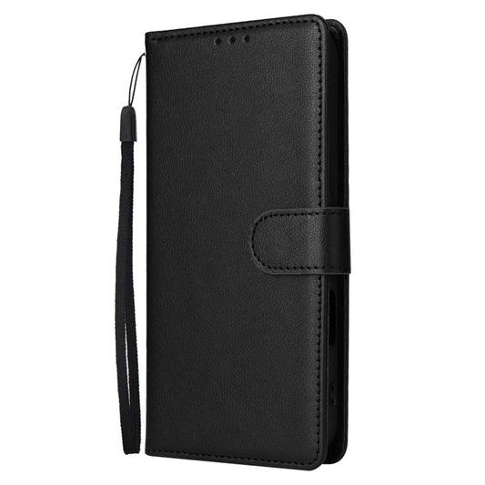 For iPhone 16 Plus 3-Card Slots Multifunctional Leather Phone Case(Black) - iPhone 16 Plus Cases by buy2fix | Online Shopping UK | buy2fix