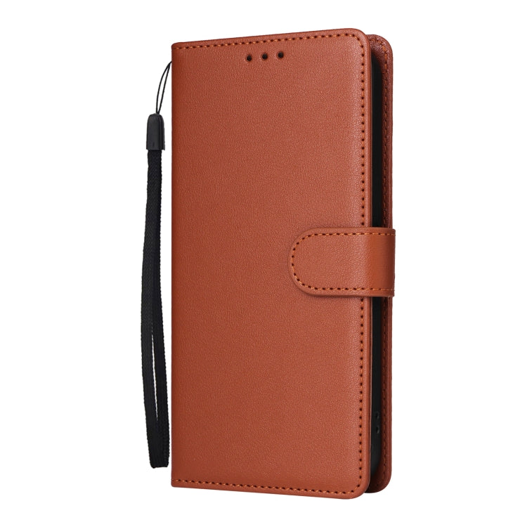 For iPhone 16 Pro 3-Card Slots Multifunctional Leather Phone Case(Brown) - iPhone 16 Pro Cases by buy2fix | Online Shopping UK | buy2fix