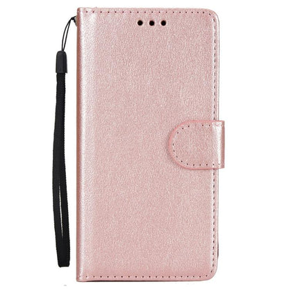 For iPhone 16e Multifunctional Horizontal Flip Leather Phone Case with Three Card Slots(Rose Gold) - iPhone 16e Cases by buy2fix | Online Shopping UK | buy2fix