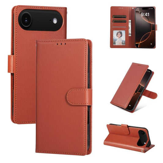 For iPhone Air 3-Card Slots Multifunctional Leather Phone Case(Brown) - iPhone Air Cases by buy2fix | Online Shopping UK | buy2fix