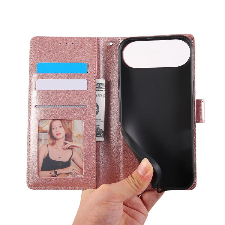 For iPhone Air 3-Card Slots Multifunctional Leather Phone Case(Rose Gold) - iPhone Air Cases by buy2fix | Online Shopping UK | buy2fix