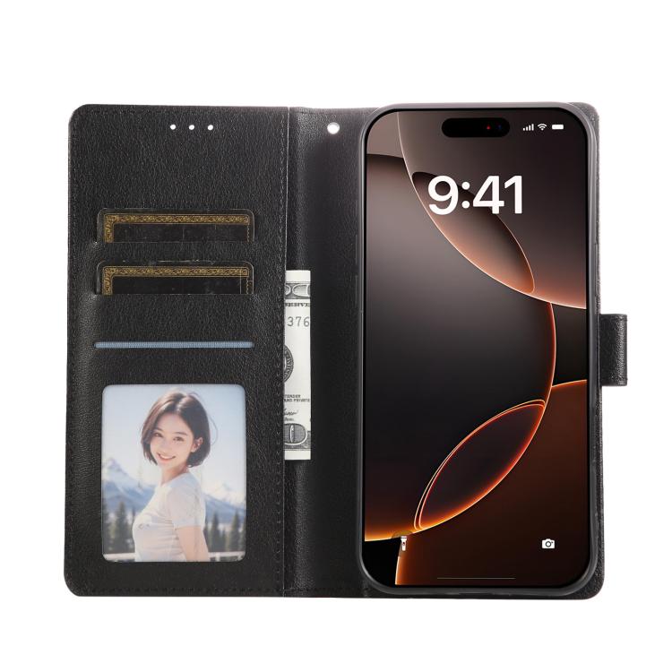 For iPhone Air 3-Card Slots Multifunctional Leather Phone Case(Black) - iPhone Air Cases by buy2fix | Online Shopping UK | buy2fix