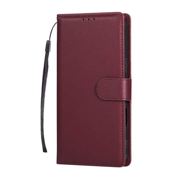 For iPhone Air 3-Card Slots Multifunctional Leather Phone Case(Wine Red) - iPhone Air Cases by buy2fix | Online Shopping UK | buy2fix