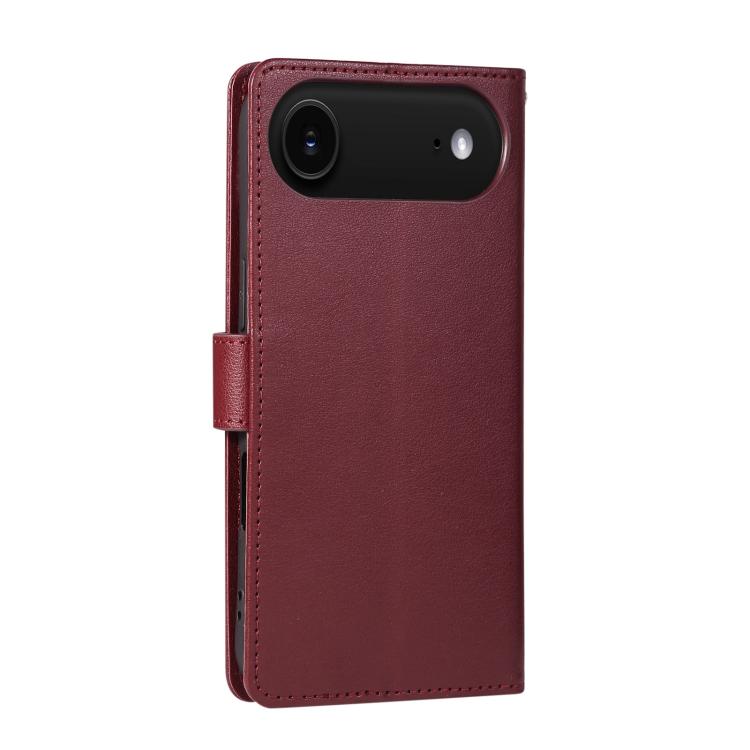 For iPhone Air 3-Card Slots Multifunctional Leather Phone Case(Wine Red) - iPhone Air Cases by buy2fix | Online Shopping UK | buy2fix