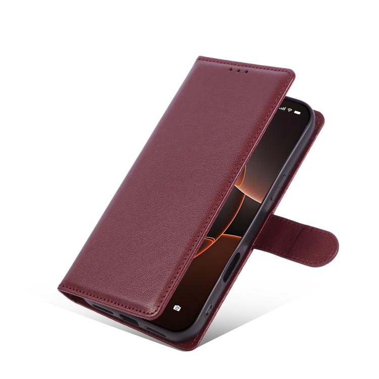 For iPhone Air 3-Card Slots Multifunctional Leather Phone Case(Wine Red) - iPhone Air Cases by buy2fix | Online Shopping UK | buy2fix