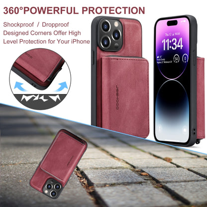 For iPhone 15 Pro JEEHOOD Magnetic Zipper Wallet Leather Phone Case(Red) - iPhone 15 Pro Cases by JEEHOOD | Online Shopping UK | buy2fix