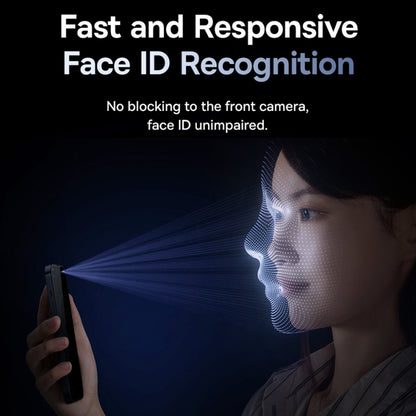 For iPhone 15 Baseus Sapphire Series Dustproof Peep-proof Tempered Glass Film - iPhone 15 Tempered Glass by Baseus | Online Shopping UK | buy2fix