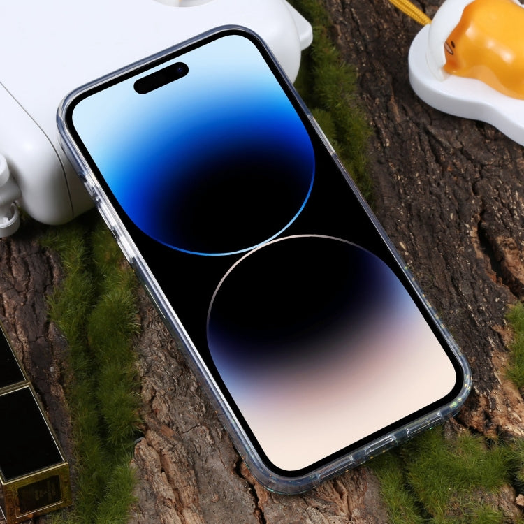 For iPhone 15 Pro Max DFANS DESIGN Snowflake Starlight Shining Phone Case(Black) by DFANS DESIGN