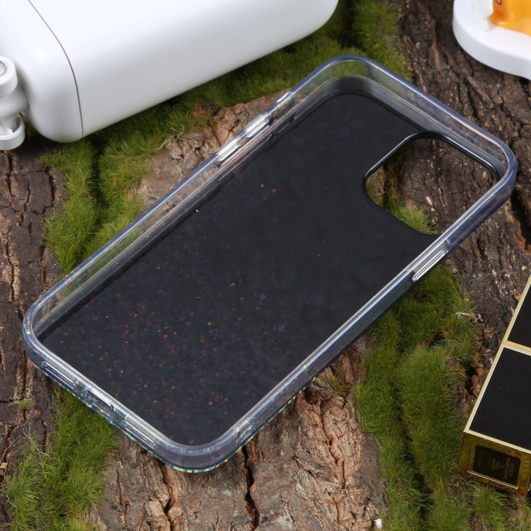 For iPhone 15 Pro Max DFANS DESIGN Snowflake Starlight Shining Phone Case(Black) by DFANS DESIGN