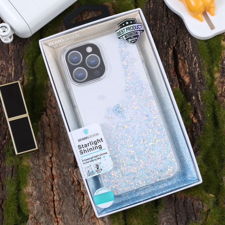 For iPhone 15 Pro Max DFANS DESIGN Snowflake Starlight Shining Phone Case(White) by DFANS DESIGN
