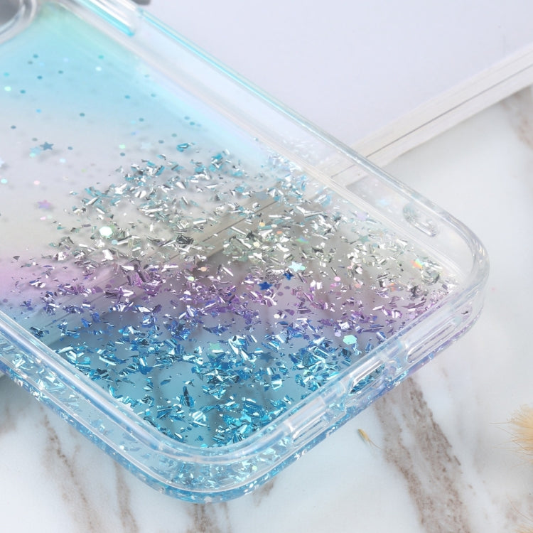 For iPhone 15 Pro Max DFANS DESIGN Golden Diamond TPU+PC Phone Case(Blue) by DFANS DESIGN