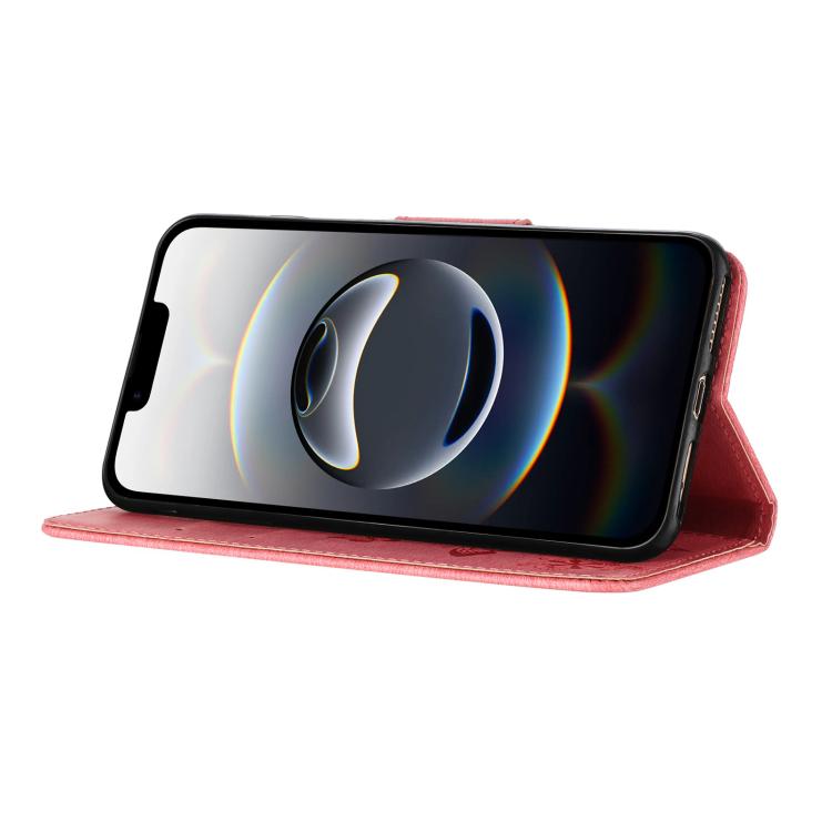 For iPhone 16e Butterfly Embossed Flip Leather Phone Case(Pink) - iPhone 16e Cases by buy2fix | Online Shopping UK | buy2fix