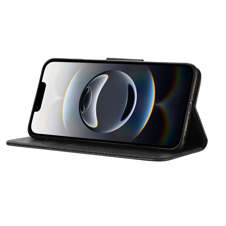 For iPhone 16e Butterfly Embossed Flip Leather Phone Case(Black) - iPhone 16e Cases by buy2fix | Online Shopping UK | buy2fix