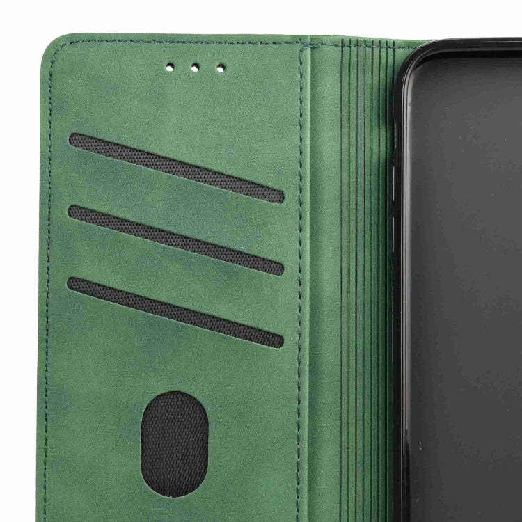 For iPhone 16 Pro Skin Feel Splicing Leather Phone Case(Green) by buy2fix