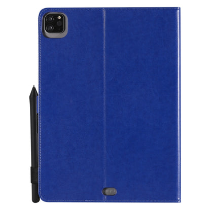 For iPad Pro 11 (2020) & (2018) Cat Bee Embossing Pattern Horizontal Flip Leather Tablet Case with Holder & Card Slots & Wallet & Pen Slot & Wake-up / Sleep Function(Blue) - iPad Pro 11 (2020) Cases by buy2fix | Online Shopping UK | buy2fix