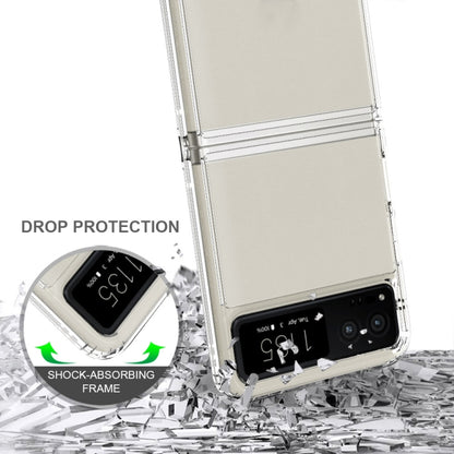 For Motorola Razr 40 Scratchproof Acrylic TPU Phone Case(Transparent) by buy2fix