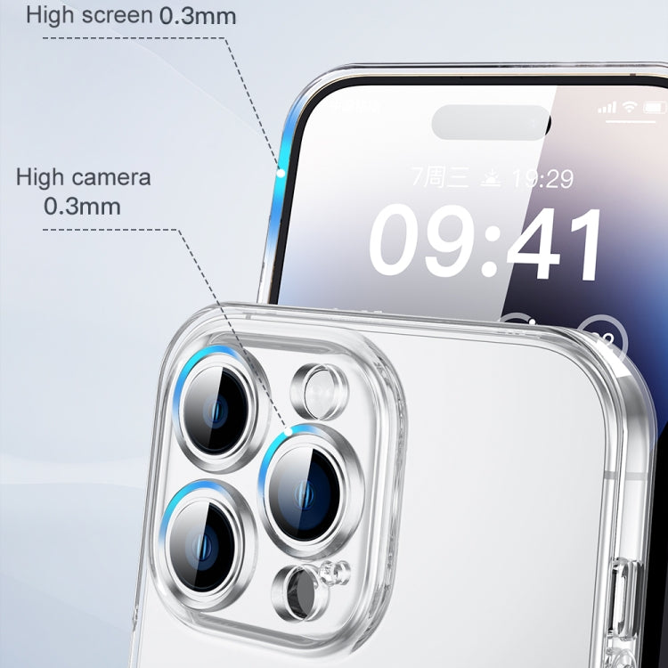 For iPhone 15 Pro TOTU PC-01 Soft Series Precision Lens Holes Phone Case(Transparent) - iPhone 15 Pro Cases by TOTUDESIGN | Online Shopping UK | buy2fix