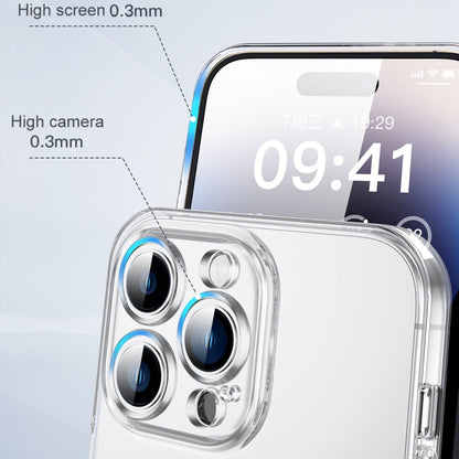 For iPhone 15 Pro TOTU PC-01 Soft Series Precision Lens Holes Phone Case(Transparent) - iPhone 15 Pro Cases by TOTUDESIGN | Online Shopping UK | buy2fix