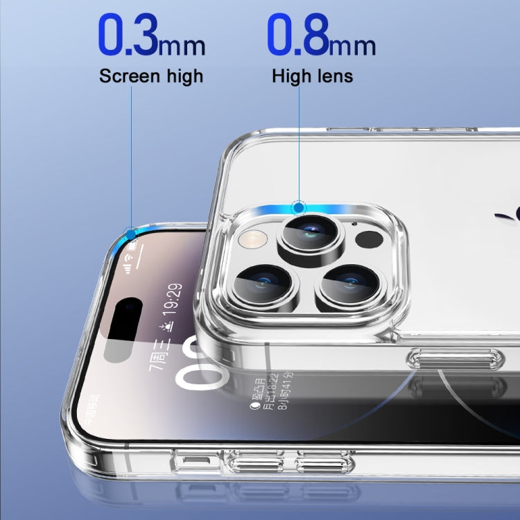 For iPhone 15 Pro TOTU PC-04 Crystal Shield Series TPU + PC Phone Case(Transparent) - iPhone 15 Pro Cases by TOTUDESIGN | Online Shopping UK | buy2fix