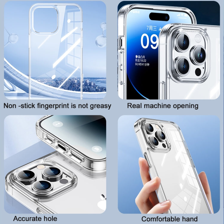 For iPhone 15 Pro TOTU PC-04 Crystal Shield Series TPU + PC Phone Case(Transparent) - iPhone 15 Pro Cases by TOTUDESIGN | Online Shopping UK | buy2fix