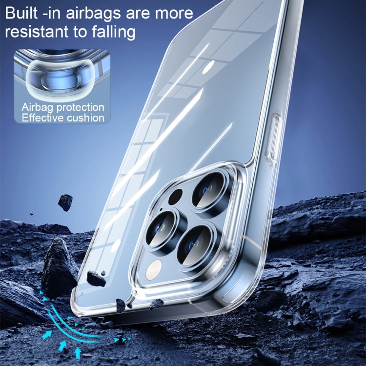 For iPhone 15 Pro TOTU PC-04 Crystal Shield Series TPU + PC Phone Case(Transparent) - iPhone 15 Pro Cases by TOTUDESIGN | Online Shopping UK | buy2fix
