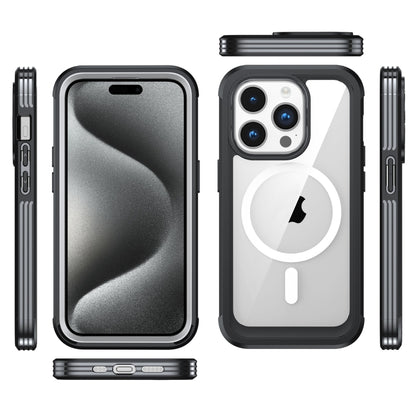 For iPhone 15 Life Waterproof MagSafe Magnetic Rugged Phone Case(Blue) - iPhone 15 Cases by buy2fix | Online Shopping UK | buy2fix