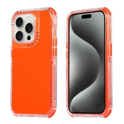For iPhone 16 Pro Max Dreamland 3 in 1 Clear Color Transparent Frame PC + TPU Phone Case(Orange) by buy2fix