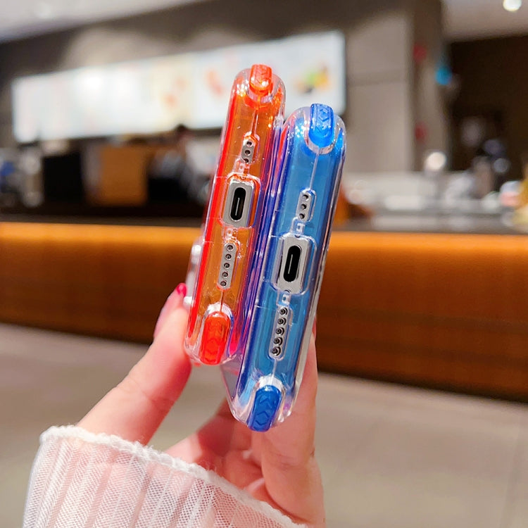 For iPhone 16 Pro Max Dreamland 3 in 1 Clear Color Transparent Frame PC + TPU Phone Case(Blue) by buy2fix