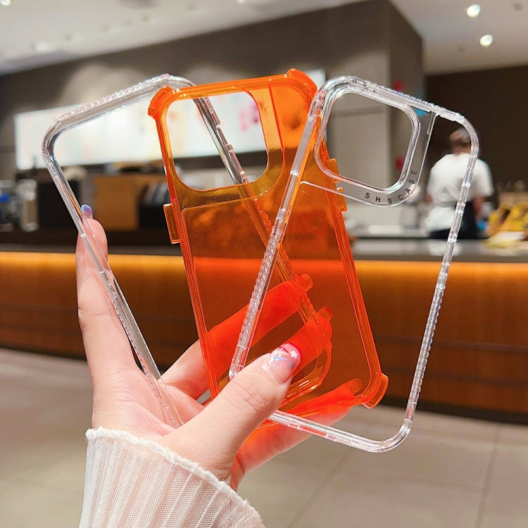 For iPhone 16 Pro Max Dreamland 3 in 1 Clear Color Transparent Frame PC + TPU Phone Case(Orange) by buy2fix
