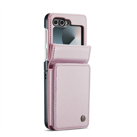For Samsung Galaxy Z Flip6 / Flip7 FE CaseMe C22 PC+TPU Business Style RFID Anti-theft Leather Phone Case(Pink) - Galaxy Z Flip6 5G Cases by CaseMe | Online Shopping UK | buy2fix