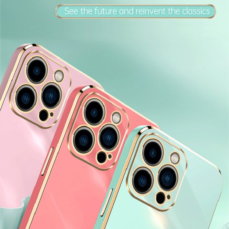 For iPhone 15 Pro XINLI Straight Edge 6D Electroplate TPU Phone Case(Black) - iPhone 15 Pro Cases by XINLI | Online Shopping UK | buy2fix