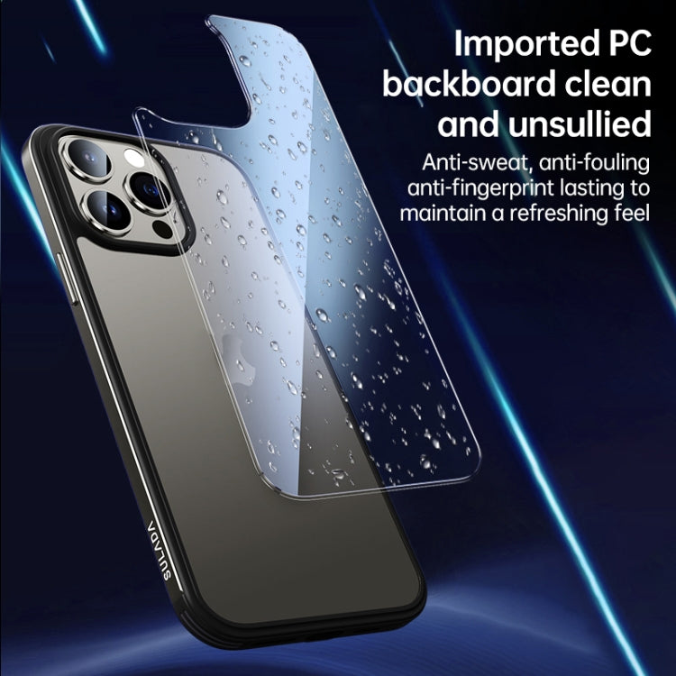 For iPhone 15 Pro SULADA Metal Frame + Nano Glass + TPU Phone Case(Gold) - iPhone 15 Pro Cases by SULADA | Online Shopping UK | buy2fix