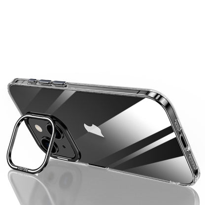 For iPhone 15 Plus SULADA PC + Aluminum Alloy Lens Holder Phone Case(Black) - iPhone 15 Plus Cases by SULADA | Online Shopping UK | buy2fix