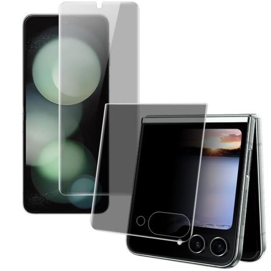 For Samsung Galaxy Z Flip5 5G 1 Sets imak Anti-spy Curved Full Screen Hydrogel Film (Outer Screen + Inner Screen) - Galaxy Tempered Glass by imak | Online Shopping UK | buy2fix