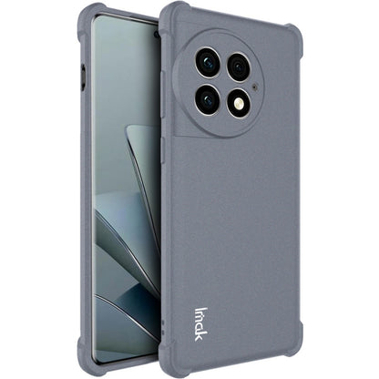 For OnePlus Ace 2 Pro 5G imak Shockproof Airbag TPU Phone Case(Matte Grey) - OnePlus Cases by imak | Online Shopping UK | buy2fix
