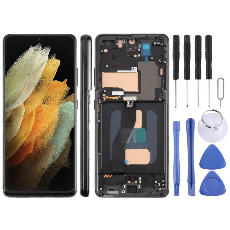 For Galaxy S21 Ultra 5G SM-G998B 6.66 inch TFT LCD Screen Digitizer Full Assembly with Frame, Not Supporting Fingerprint Identification - LCD Screen by buy2fix | Online Shopping UK | buy2fix